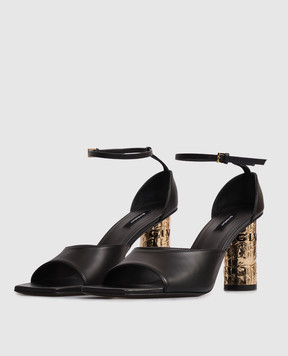 Givenchy Черные кожаные босоножки BE30BNE1J7