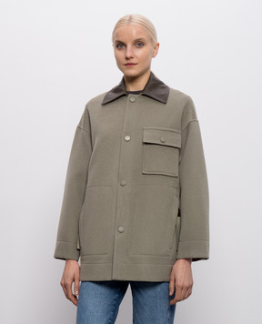 Max & Co Зелене укорочене пальто з вовни MCOHACK