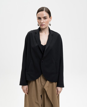 Y`S Yamamoto Чорний жакет з вовни YKJ40130