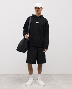 Maison Margiela MM6 Черные худи с нашивкой эмблемы SH0GU0033M25025