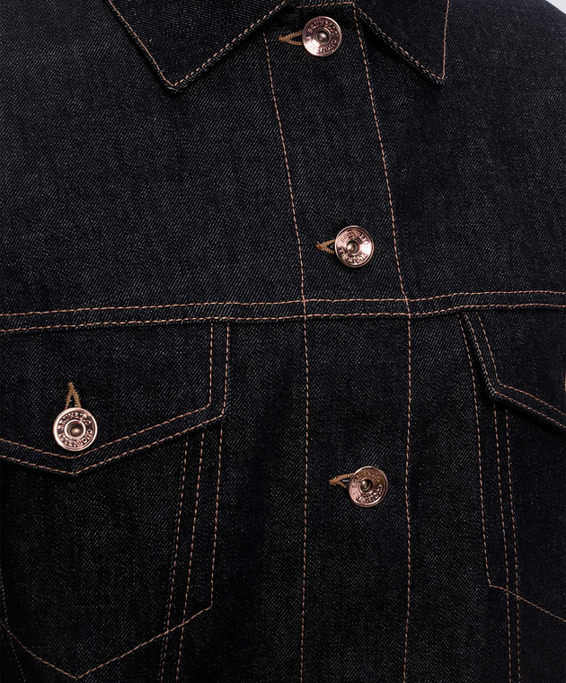 Brunello Cucinelli Черная джинсовая куртка ML1347672P изображение 5