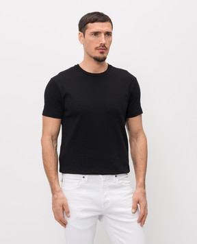 Tom Ford Черная футболка с перфорацией JCS032JMC111