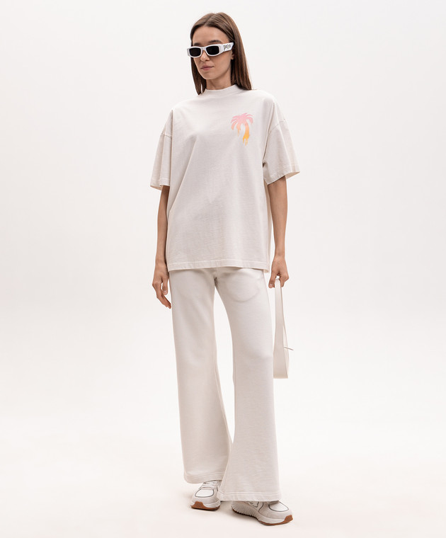 Palm Angels Белая футболка I Love PA PWAA07BS26JER004 изображение 2