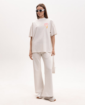Palm Angels Белая футболка I Love PA PWAA07BS26JER004