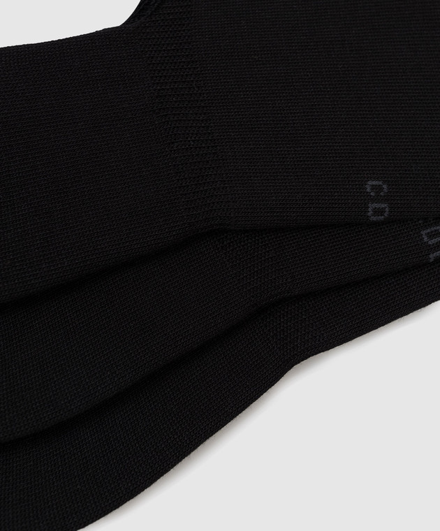 CDLP Набір чорних шкарпеток-слідів з візерунком логотипа MSO007011803 зображення 2