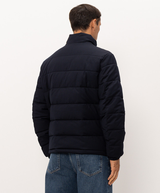 Trussardi Синяя куртка с вышивкой эмблемы 8006M000032NMO812N18 изображение 4