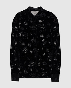 Asceno Чорна оксамитова сорочка Maya T063F65C01