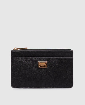 Dolce&Gabbana Черный кожаный картхолдер Dauphine BI1261A1001