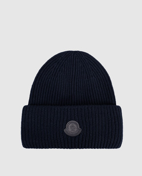 Moncler Синяя шапка из кашемира K20913B00081M1223