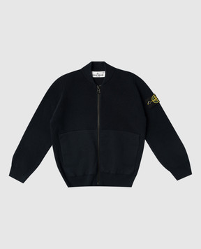 Stone Island Синій кардиган з патчем логотипа L1S165100006S00D868