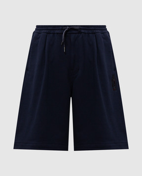 Juun.j Сині шорти з брендовою нашивкою JC6425P21R