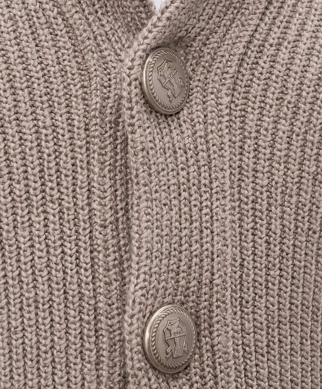Brunello Cucinelli Бежевый кардиган MNI709706 изображение 5