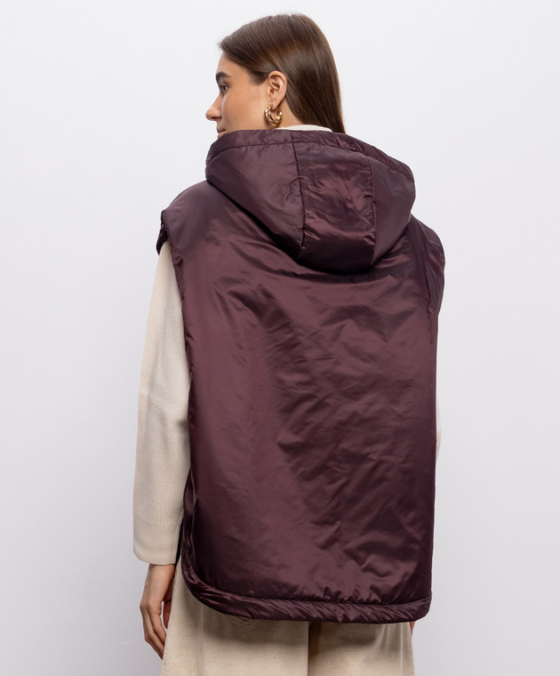 Max Mara Бордовий жилет CAMBRA MTCAMBRA зображення 4
