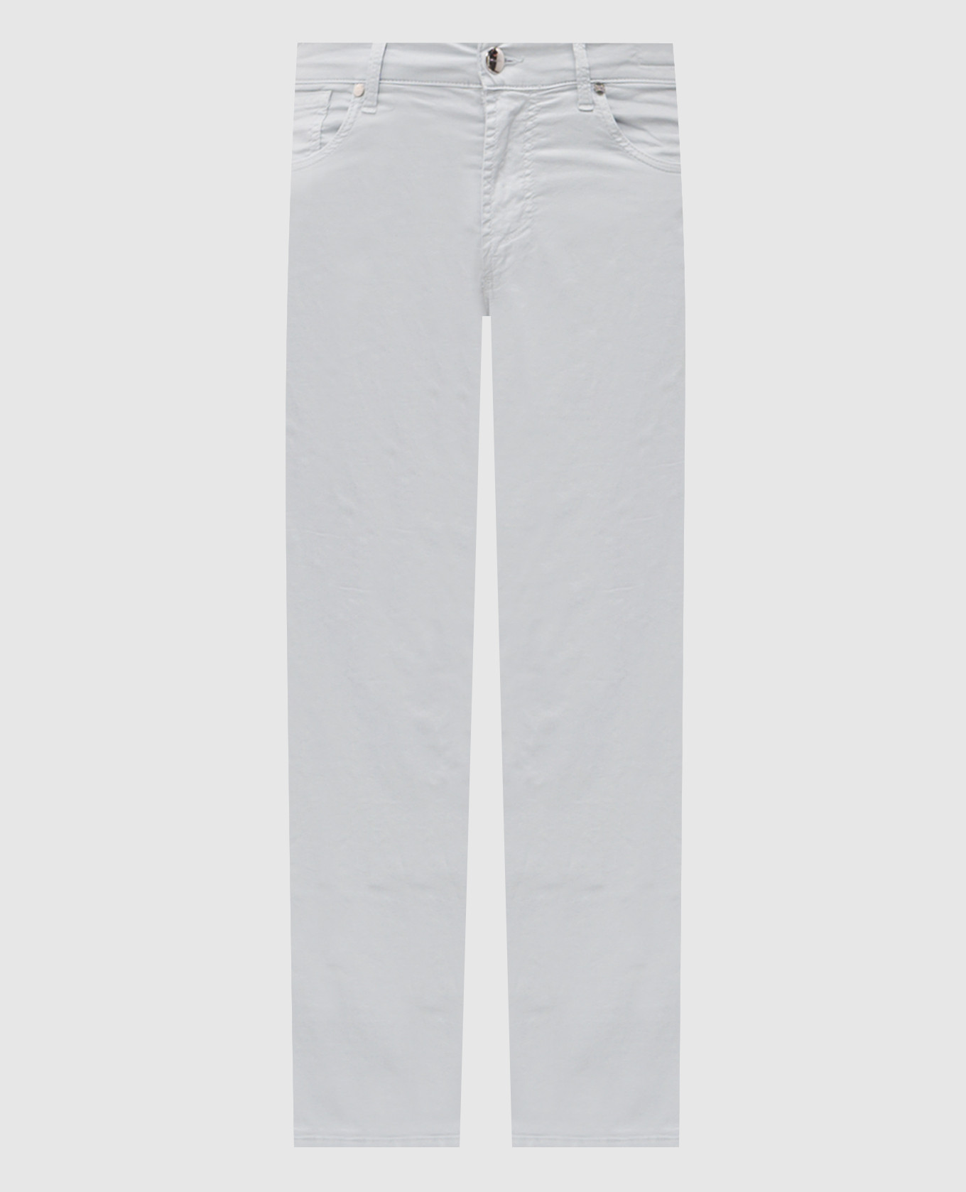 Голубые брюки с патчем логотипа