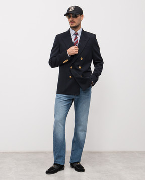 Valentino Біла сорочка в смужку з емблемою 8V3ABS80B95