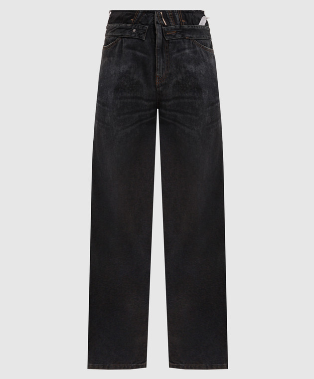 Maison Margiela MM6 Темно-сірі джинси з проріхами S52LA0271M30064