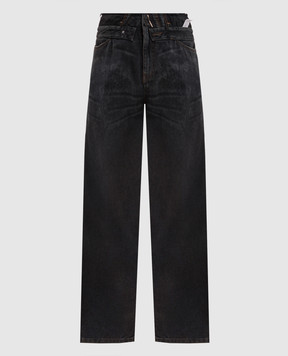 Maison Margiela MM6 Темно-сірі джинси з проріхами S52LA0271M30064