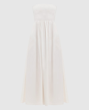 Faithfull Біла сукня міді Jamie FFC19WHT