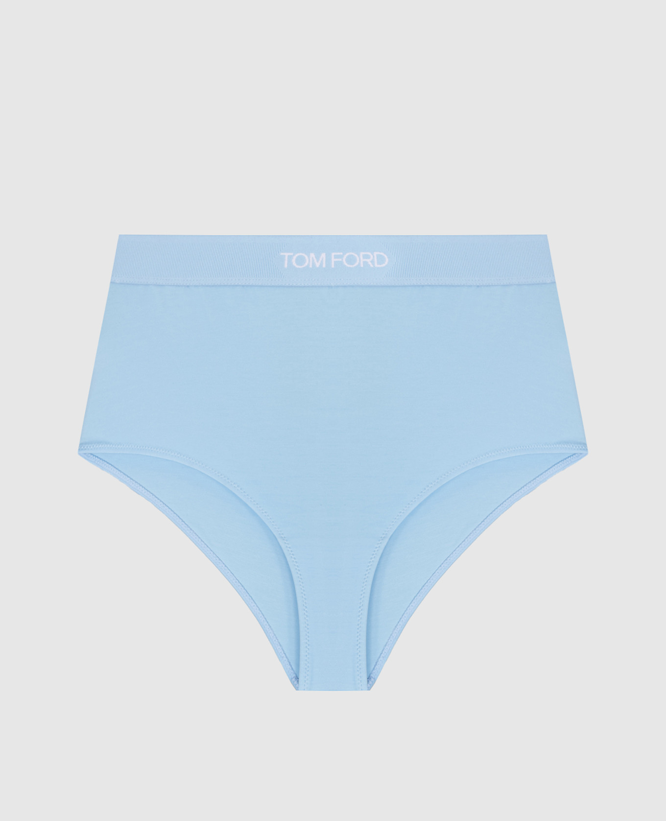 Голубые трусики с высокой посадкой