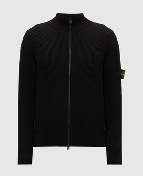 Stone Island Чорний кардиган з вовни L2S155100017S00C2