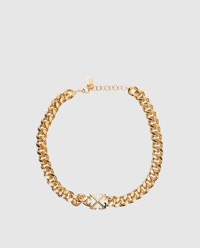 Off-White Золотисте кольє з емблемою Arrow OWOB13HC99MET001