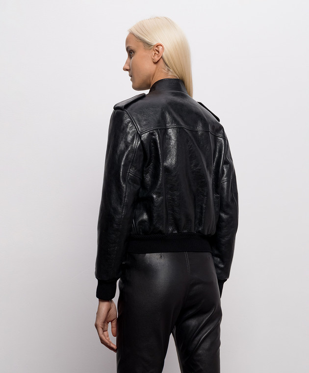 Tom Ford Чорна шкіряна куртка CSL805LEX476 зображення 4