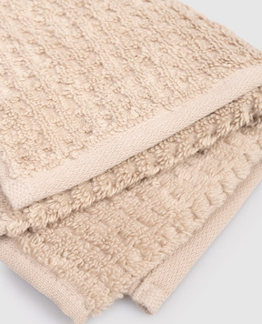 L'Appartement Бежевий махровий рушник Texture 30х40 TEXTURECOTTONWASHCLOTH