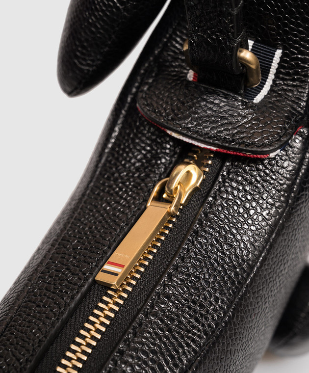 Thom Browne Чорна шкіряна сумка Baby Hector FAP341A00198 зображення 4