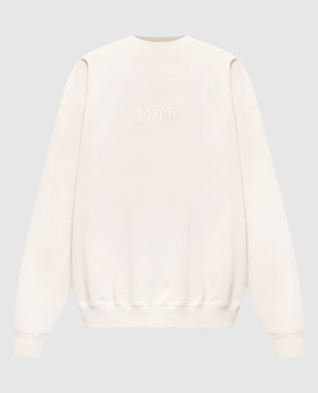 Vetements Білий світшот Paris ME76CW234V