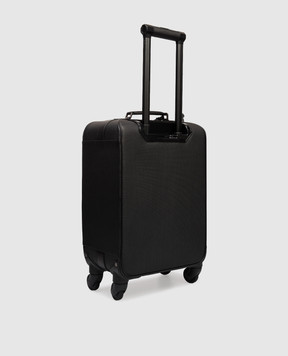 Stefano Ricci Чорна шкіряна валіза з логотипом ND240G9I1UVH