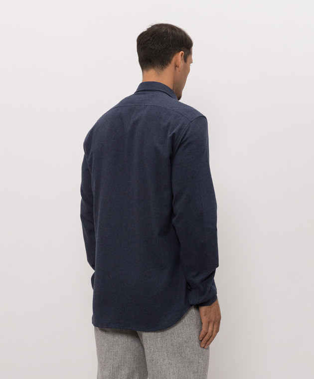 Kiton Синяя рубашка UMCBUBAH09849 изображение 4