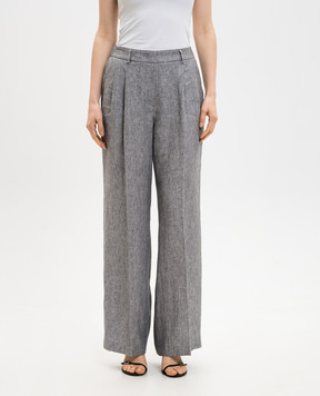 Peserico Сірі штани з льону P0433302629