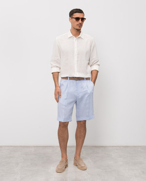 Woolrich Біла сорочка з льону CFWOSI2013MRUT5284