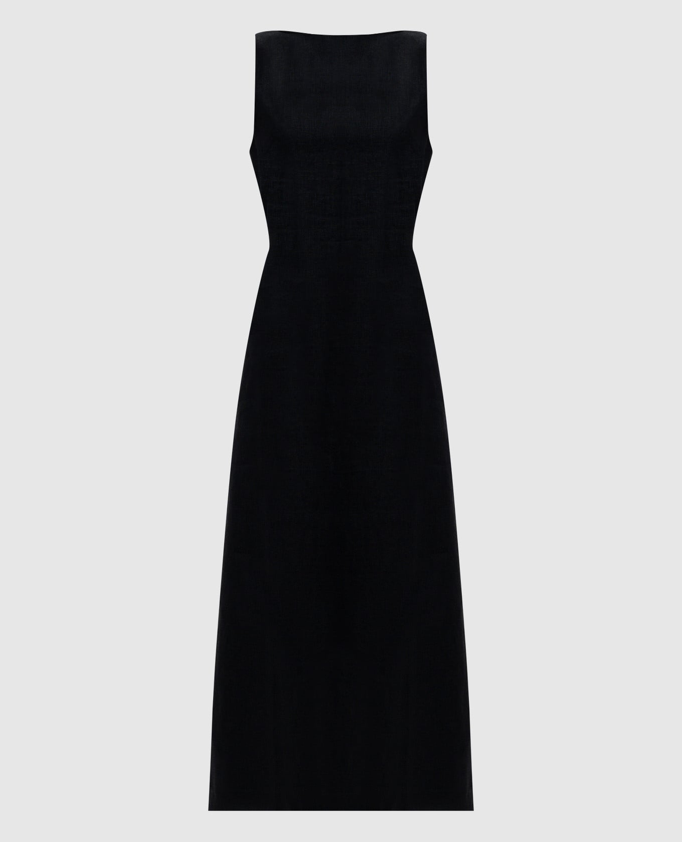 

Черное платье миди Taylor из льна, Черный, Повседневные платья