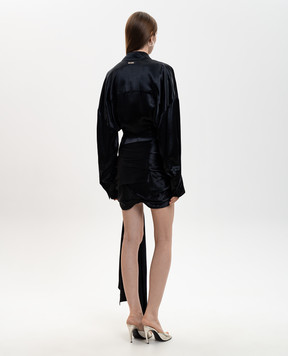 The Attico Чорна сукня міні 260WCA00464VVV102AA