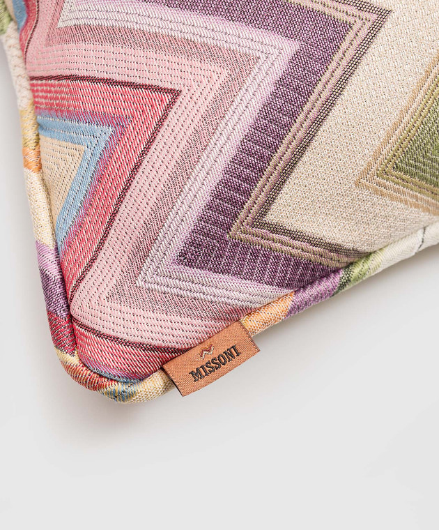Missoni Home Бежева декоративна подушка Agadir в брендовий візерунок 40х40 1F4CU00730 зображення 2