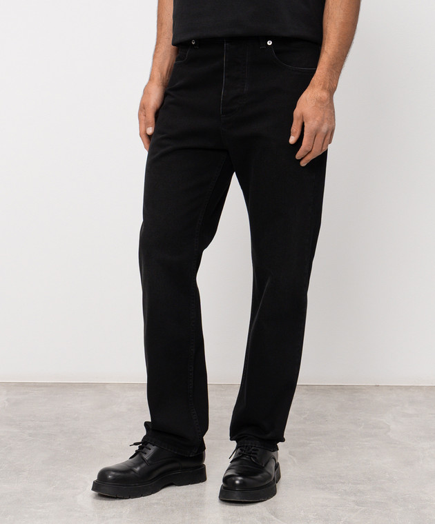 Bottega Veneta Чорні джинси з патчем логотипа 861558V69O0 зображення 3