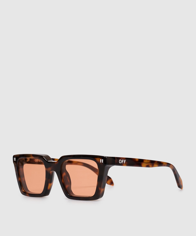 Off-White Коричневые солнцезащитные очки Reno OW10046D2051 изображение 3