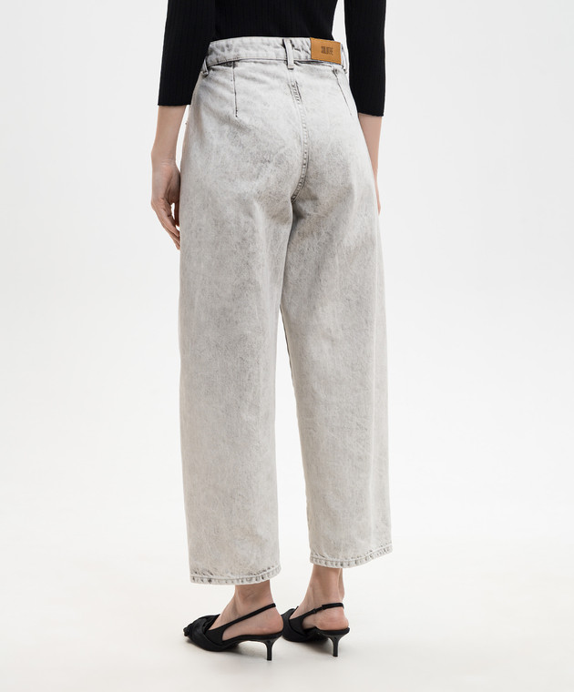 Solotre Серые джинсы мом M1AB0158 изображение 4