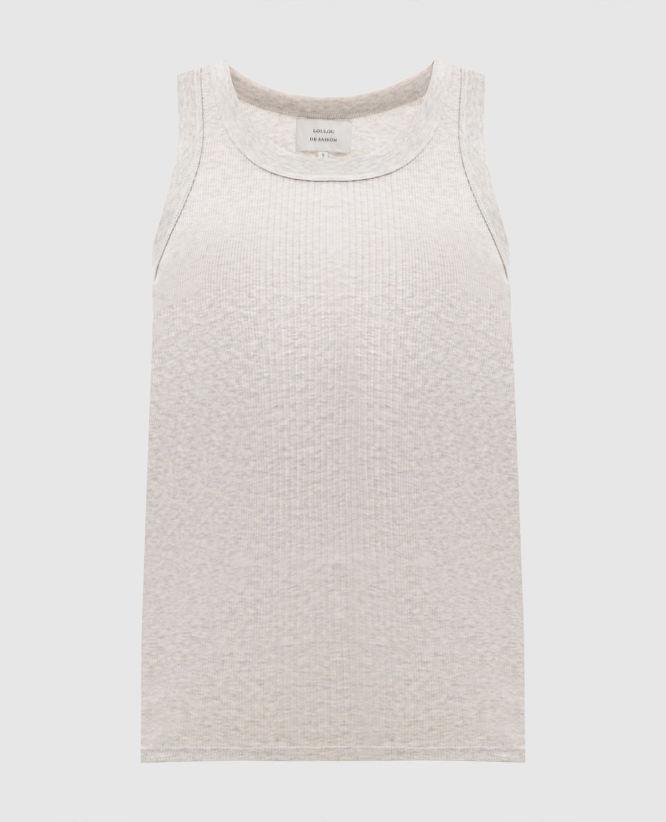 Серая майка LIMBA с вышивкой эмблемы