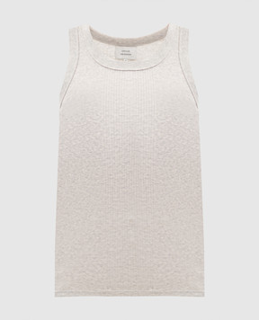 Loulou de Saison Серая майка LIMBA с вышивкой эмблемы LIMBALDS