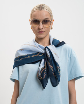 Twinset Голубой платок с принтом 261TA4400