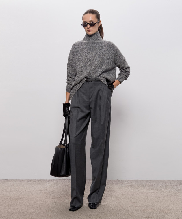 Max Mara Weekend Сірий светр BORGIA з вовни WKDBORGIA зображення 2