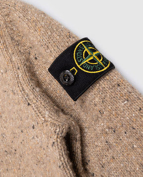 Stone Island Дитячий коричневий светр з вовною L2S165100005S0M1914