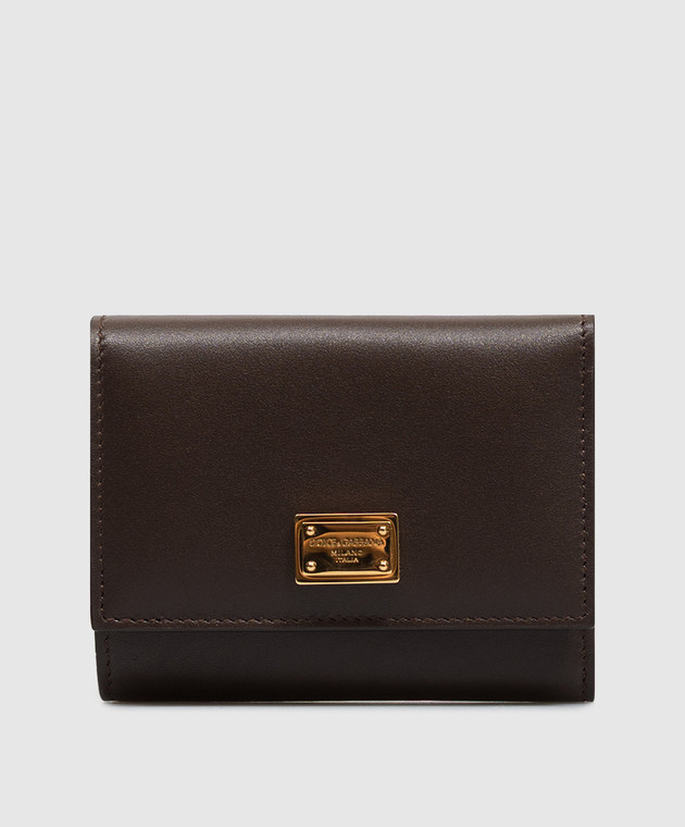 Dolce&Gabbana Коричневый кожаный портмоне BI0770A9S25