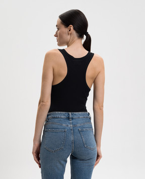 Vetements Черный боди с логотипом WE76BD536B