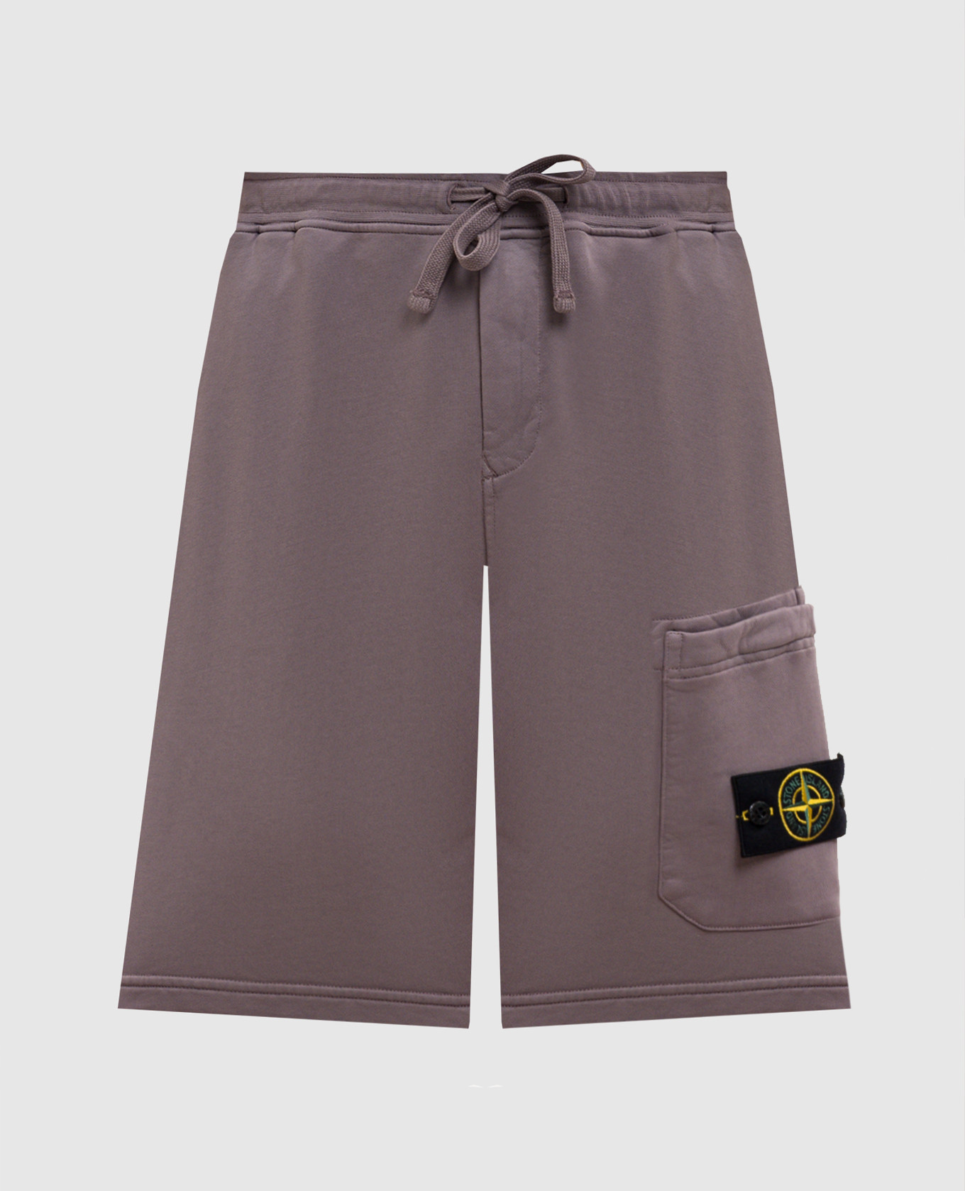 Фиолетовые шорты с патчем логотипа