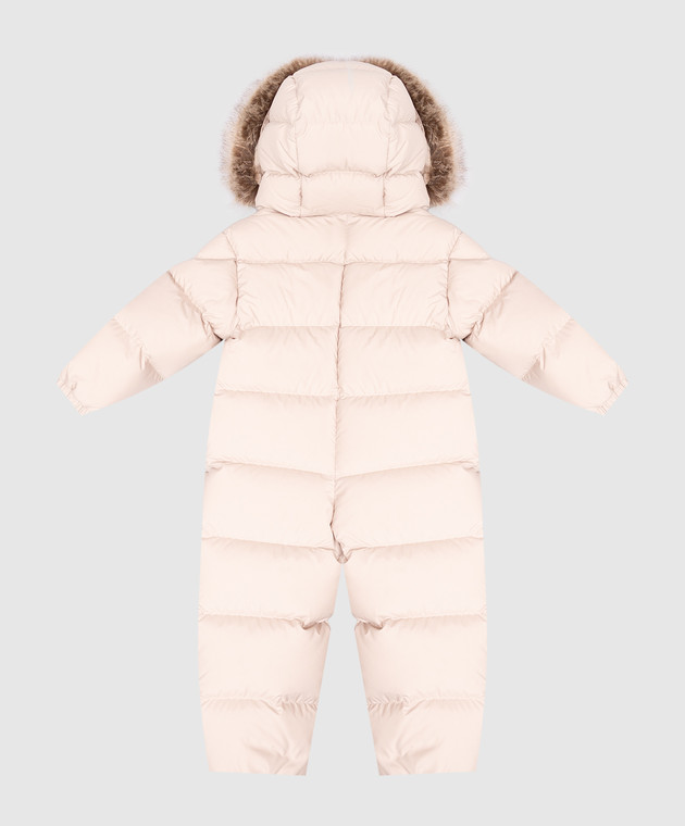 Moncler ENFANT Дитячий бежевий пуховий комбінезон Yorick L29511G00001597YW зображення 2