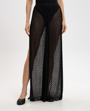 Missoni Черные брюки клеш с люрексом MC23SI00BR014R