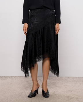3.1 Phillip Lim Чорна спідниця із шовком в принт F26136282FAS